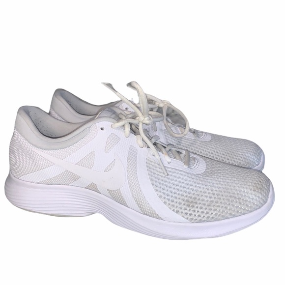 Nike Revolution 4 White Mesh Running Sneaker - Picture 2 of 8